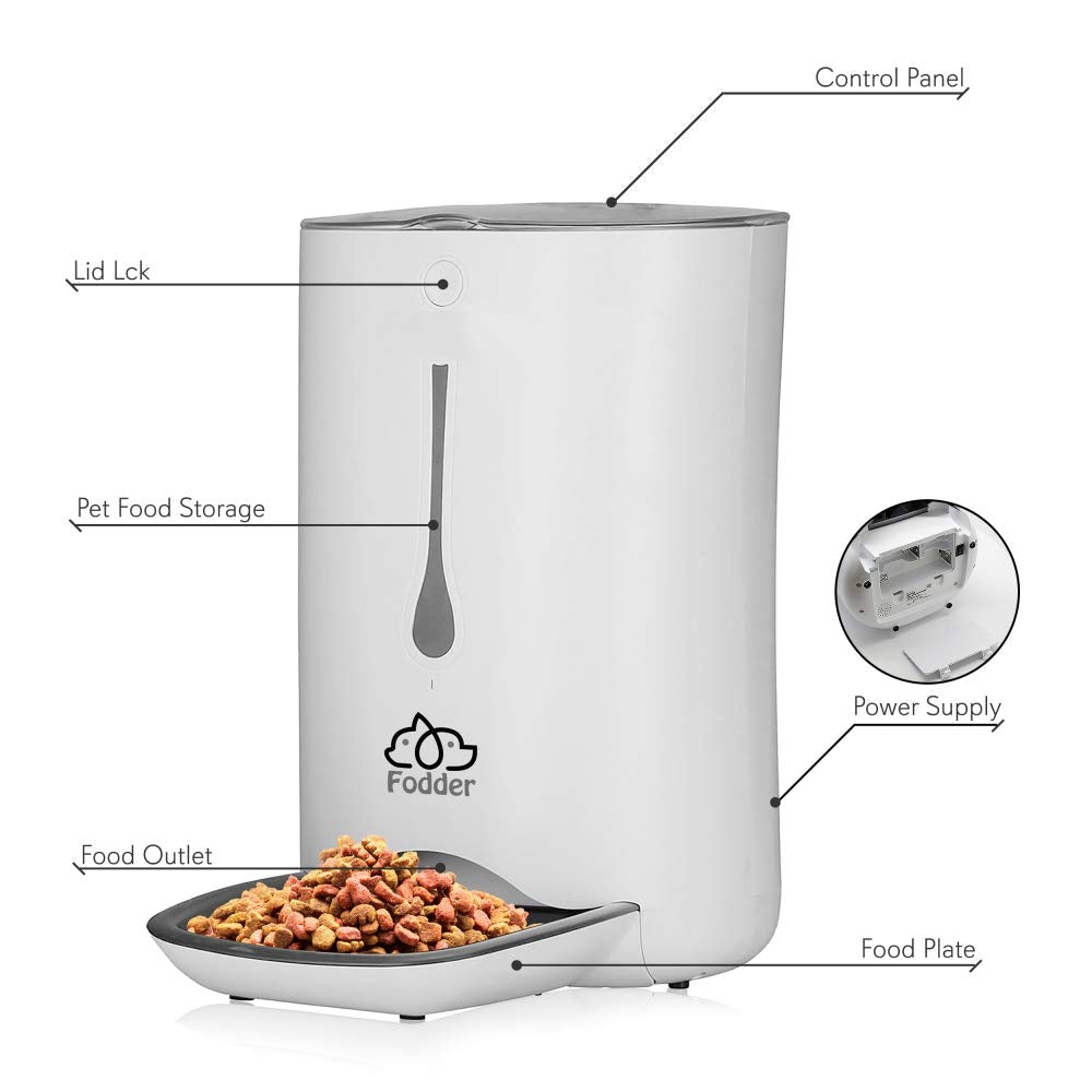 SLAPF30 - Intelligent Automatic Pet Food Dispenser - Digital Feeder with Voice Messaging Feature