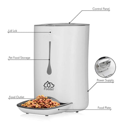 SLAPF30 - Intelligent Automatic Pet Food Dispenser - Digital Feeder with Voice Messaging Feature