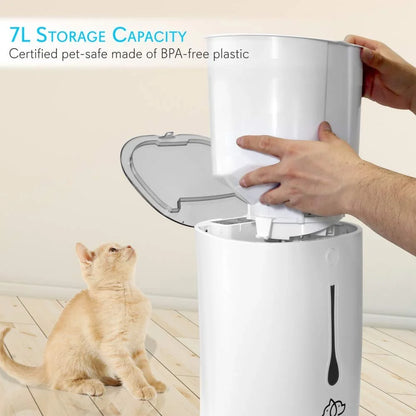 SLAPF30 - Intelligent Automatic Pet Food Dispenser - Digital Feeder with Voice Messaging Feature