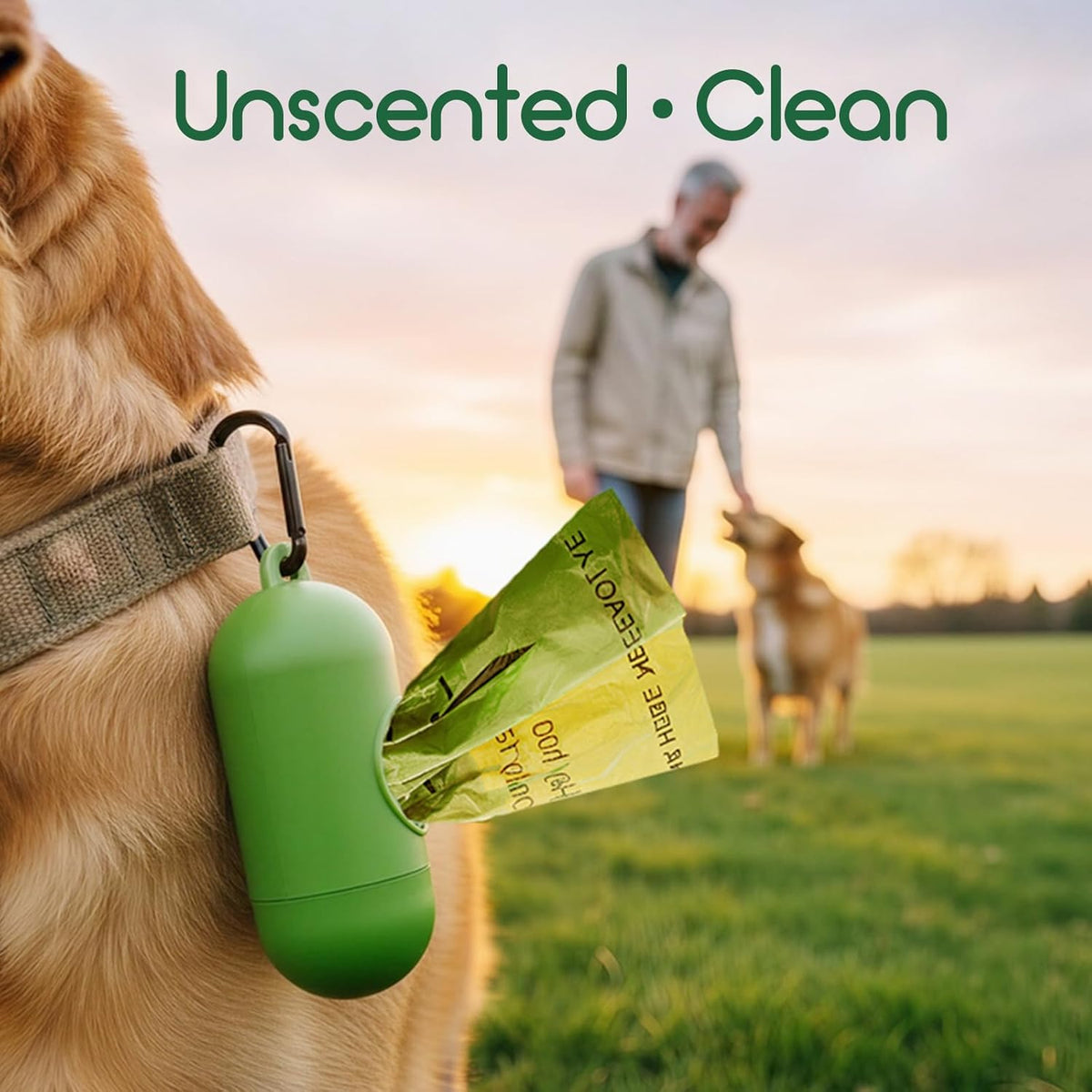 Biodegradable Scented Dog Waste Bags - 360 Count, Leak-Proof and Extra Thick Refill Rolls