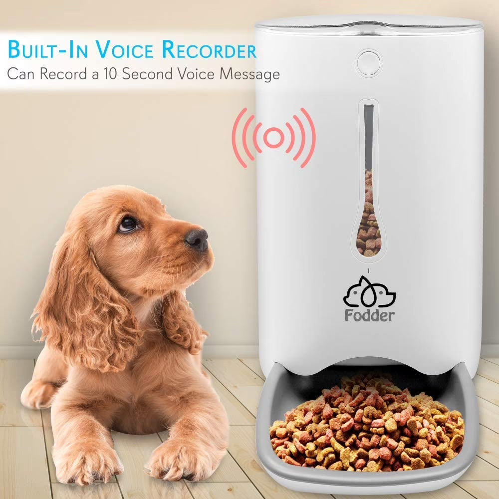 SLAPF30 - Intelligent Automatic Pet Food Dispenser - Digital Feeder with Voice Messaging Feature