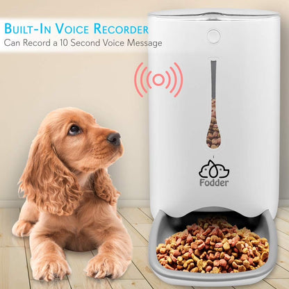 SLAPF30 - Intelligent Automatic Pet Food Dispenser - Digital Feeder with Voice Messaging Feature